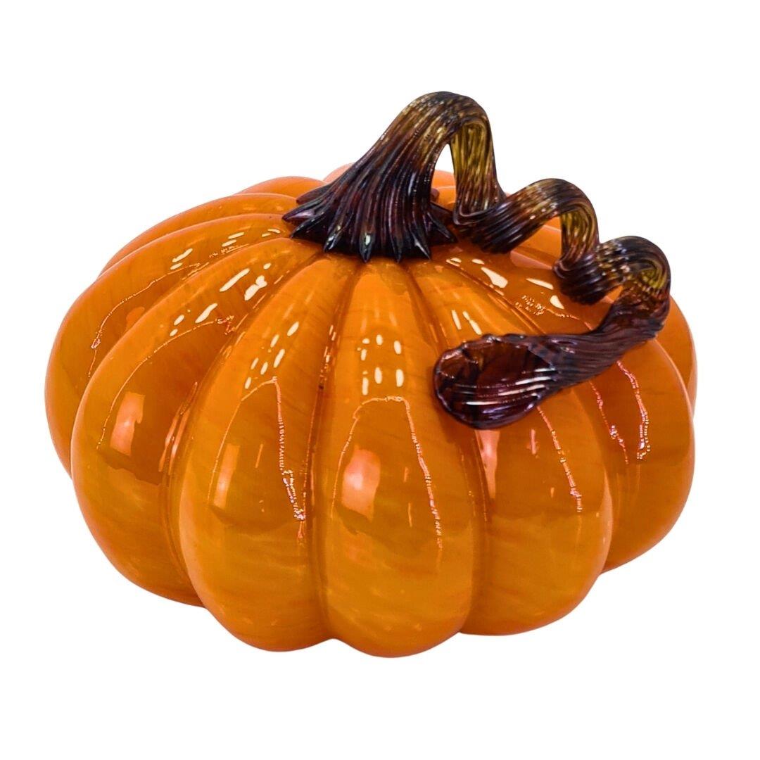 AydınEvAks.Cam Turuncu Kabak Obje 3