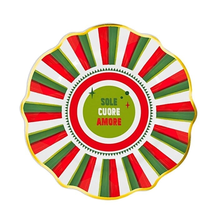 Bacı Milano Dolce Vita 6'lı Amore Pasta Tabağı 21 Cm Porselen