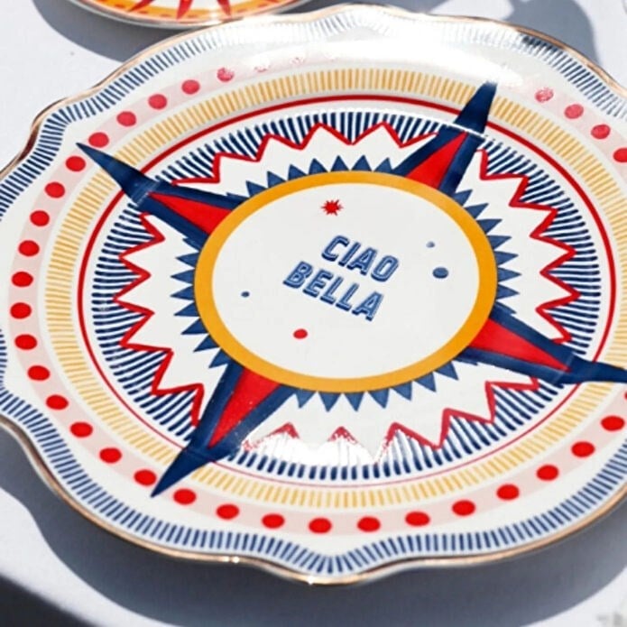 Bacı Milano Dolce Vita 6'lı Ciao Bella Servis Tabağı 27 Cm Porselen