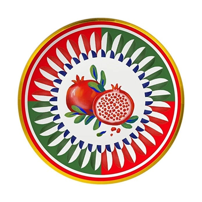Bacı Milano Dolce Vita 6'lı Nar Ekmek Tabağı 16 Cm Porselen
