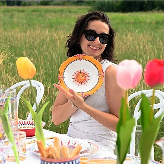 Bacı Milano Dolce Vita 6'lı Sun Çukur Tabak 23 Cm Porselen