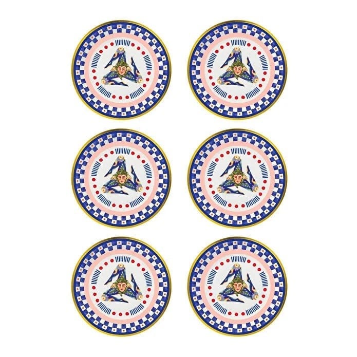 Bacı Milano Dolce Vita 6'lı Trinacria Ekmek Tabağı 16 Cm Porselen