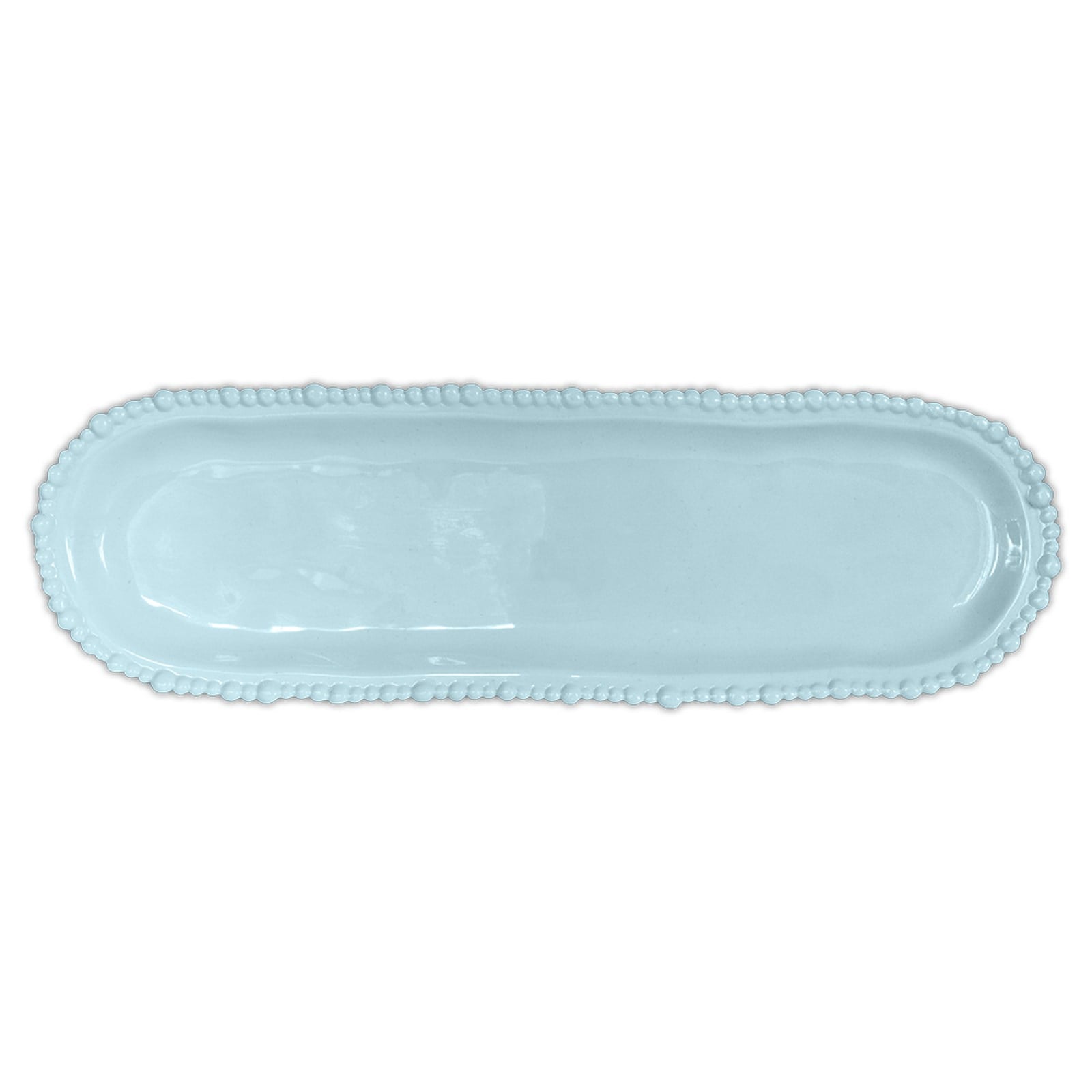 Bacı Milano Joke Table Kitchen Melamin Oval Servis Tabağı 13 Cm X 44 Cm Aqua