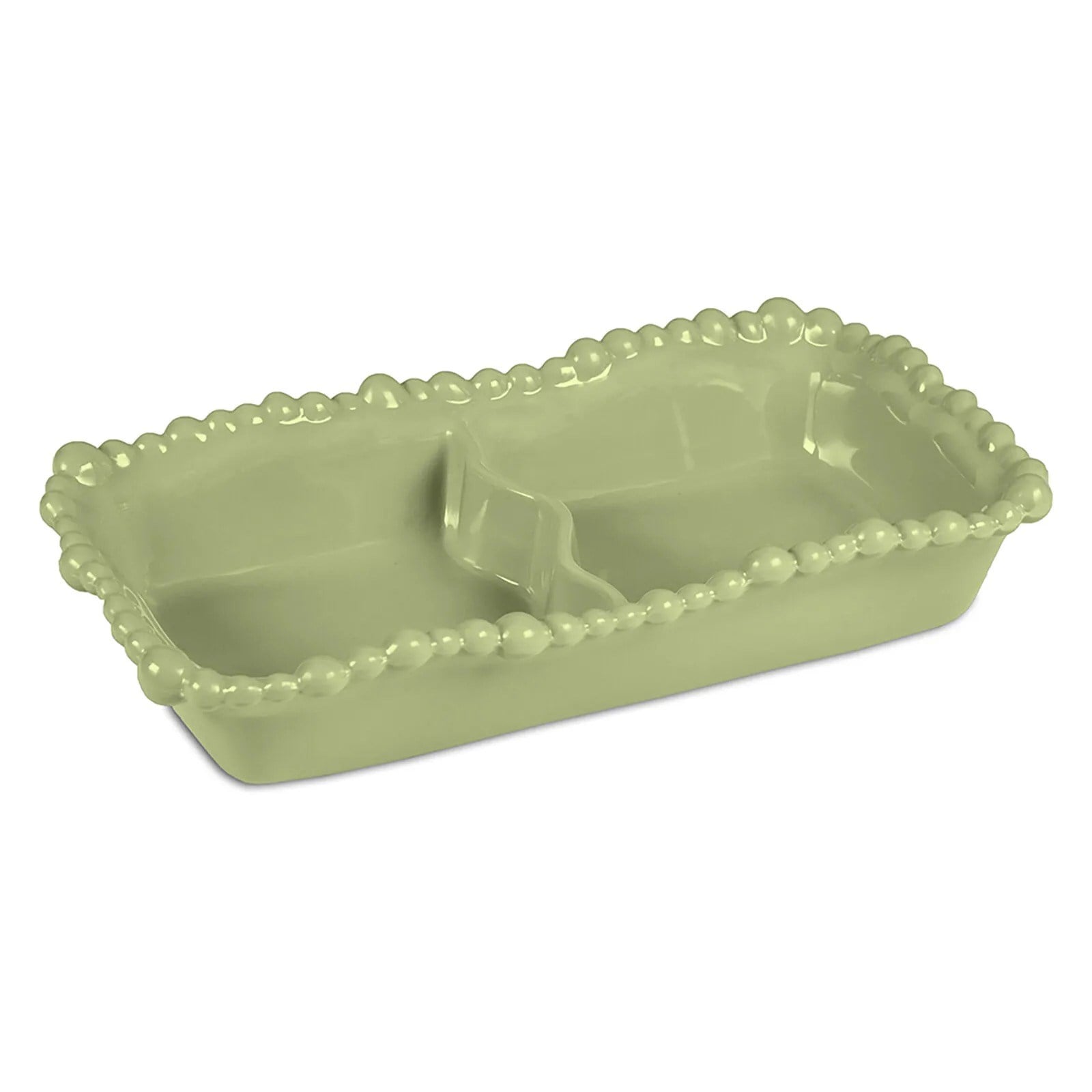 Bacı Milano Joke Table Kitchen Melamin 2 Bölmeli Tabak Yeşil
