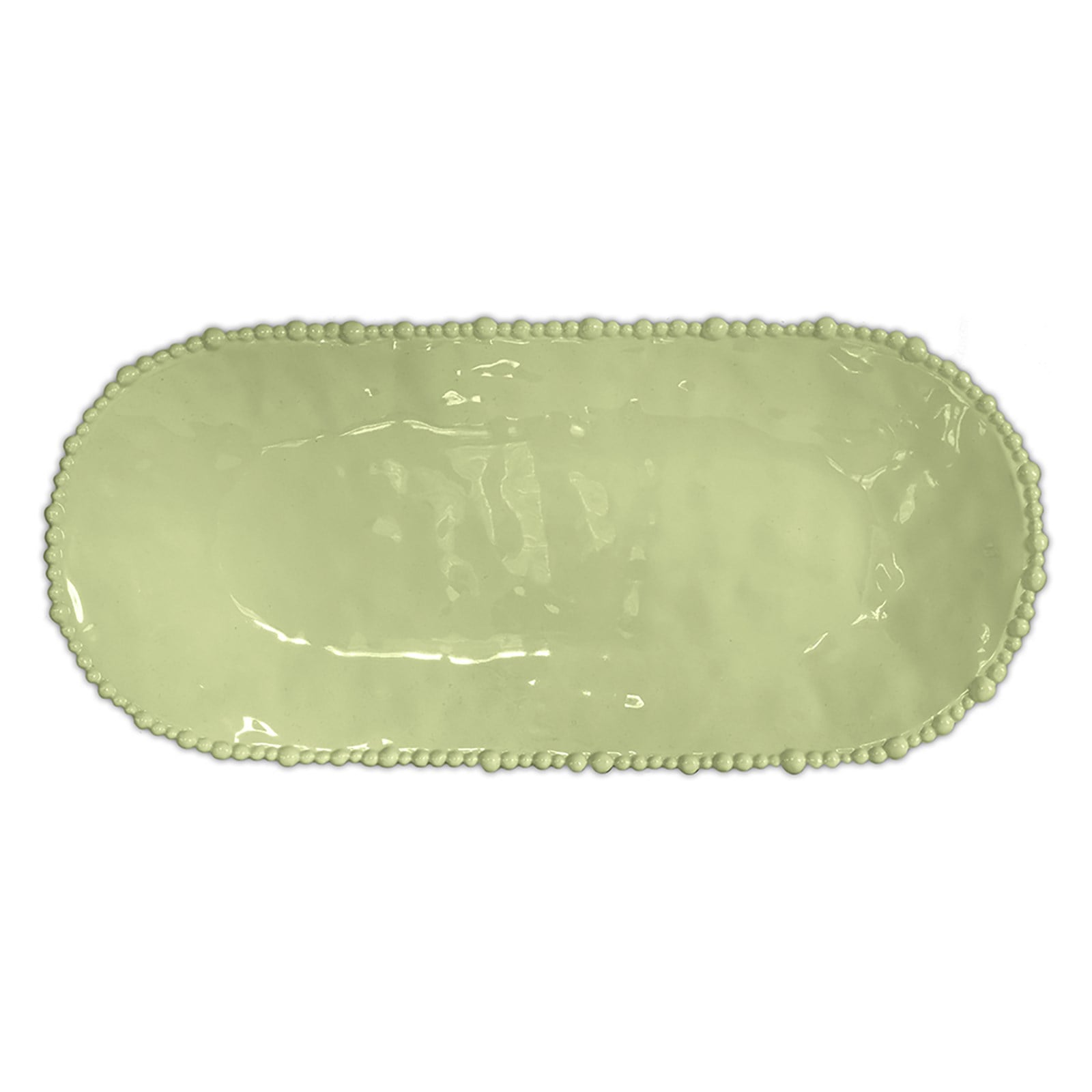 Bacı Milano Joke Table Kitchen Oval Servis Tabağı 53x24 Cm Yeşil