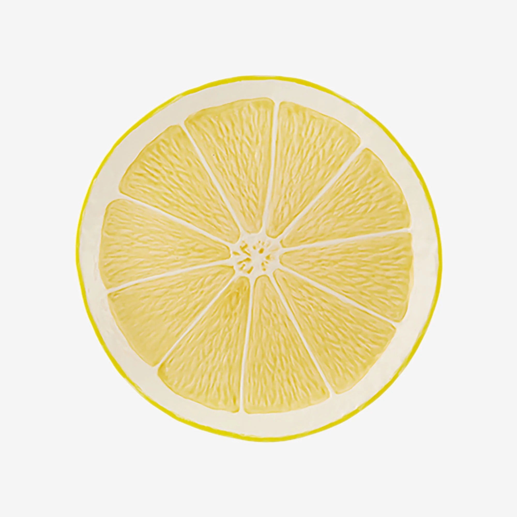 Bordallo Pinheiro Lemon Sarı Seramik Servis Tabağı 33 Cm