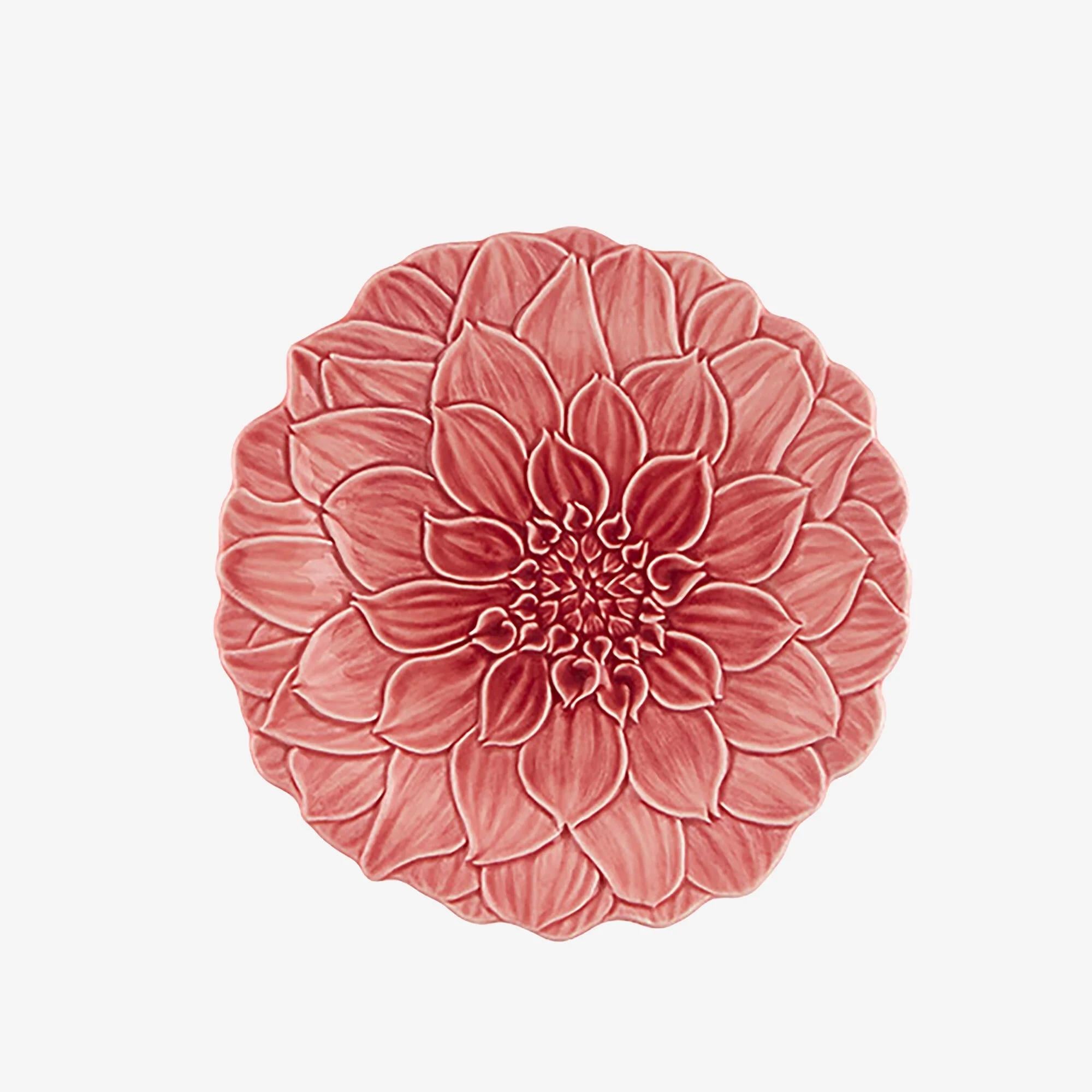 BRD Maria Flor Çiçekli Pembe Tabak 22 cm