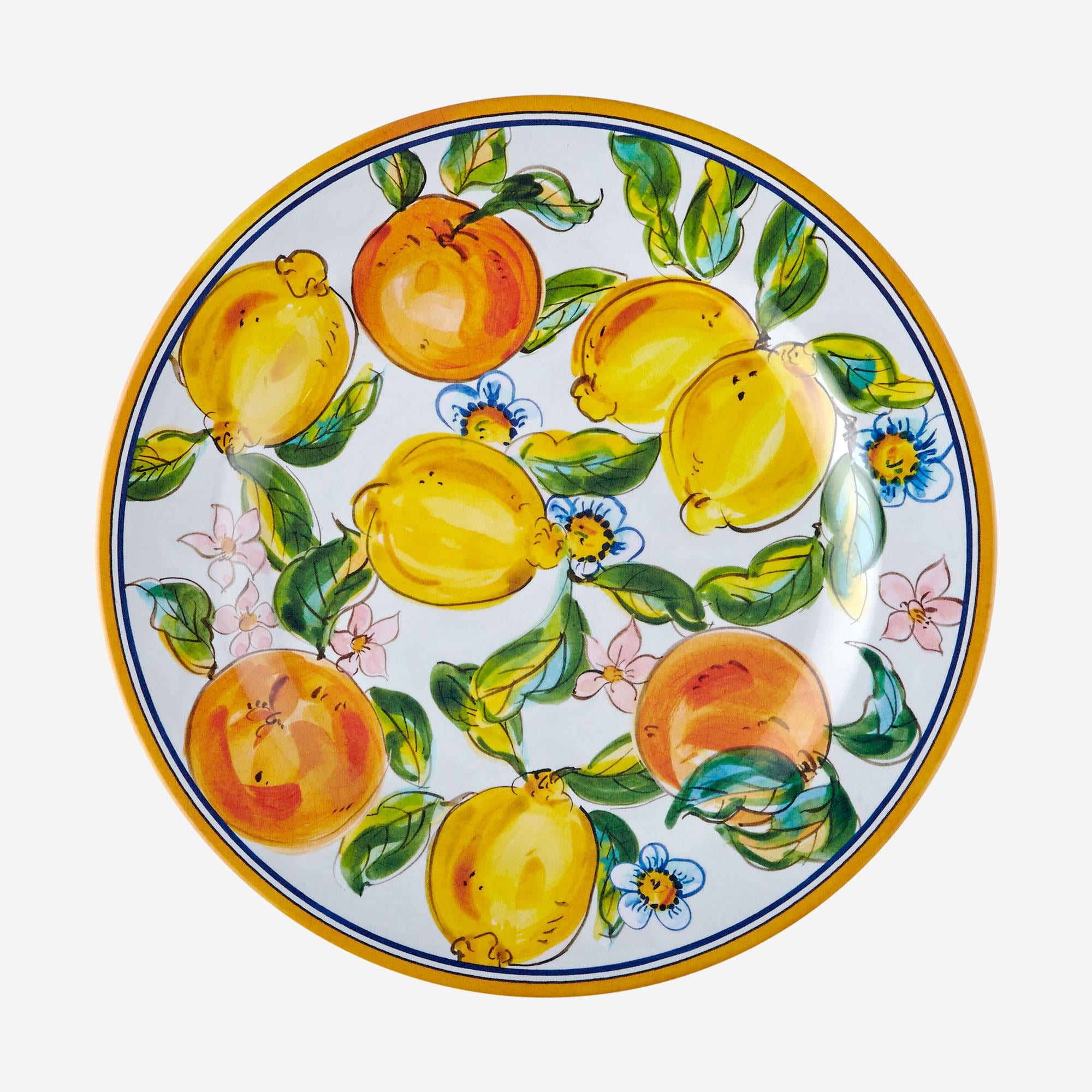 CHIARA ALESSI CAPRİ Beyaz Melamin Yemek Tabağı 28 Cm