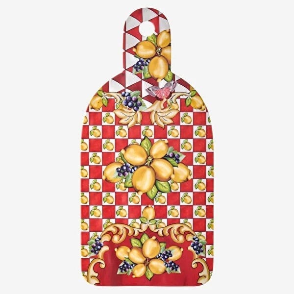 Chiara Alessi Capri Kırmızı Limon Buketi Kesme Tahtası 34cm Melamin