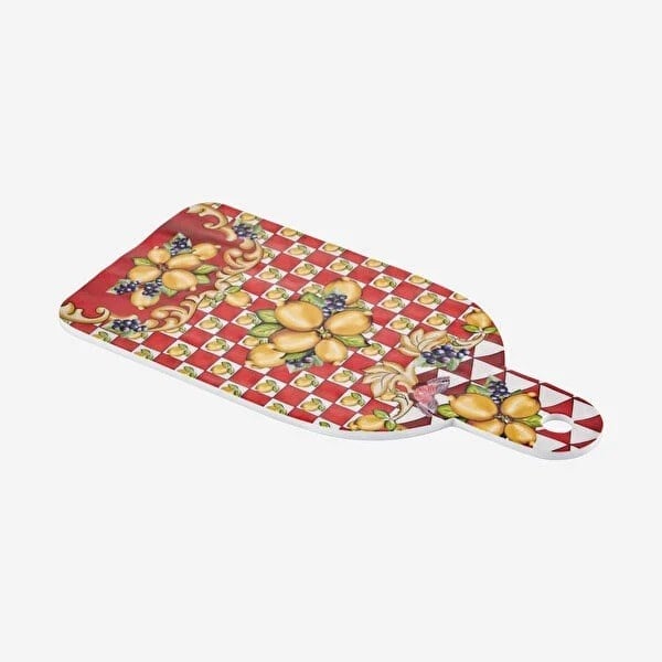 Chiara Alessi Capri Kırmızı Limon Buketi Kesme Tahtası 34cm Melamin