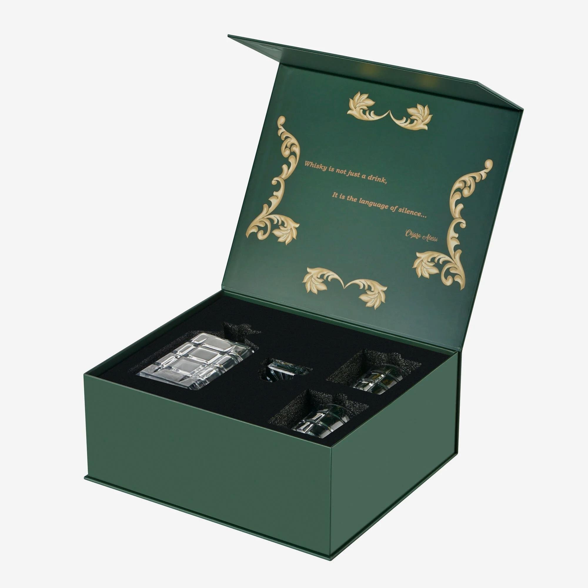 Chiara Alessi Şeffaf Cam Viski Seti The Gentlemen’S Reserve Collection
