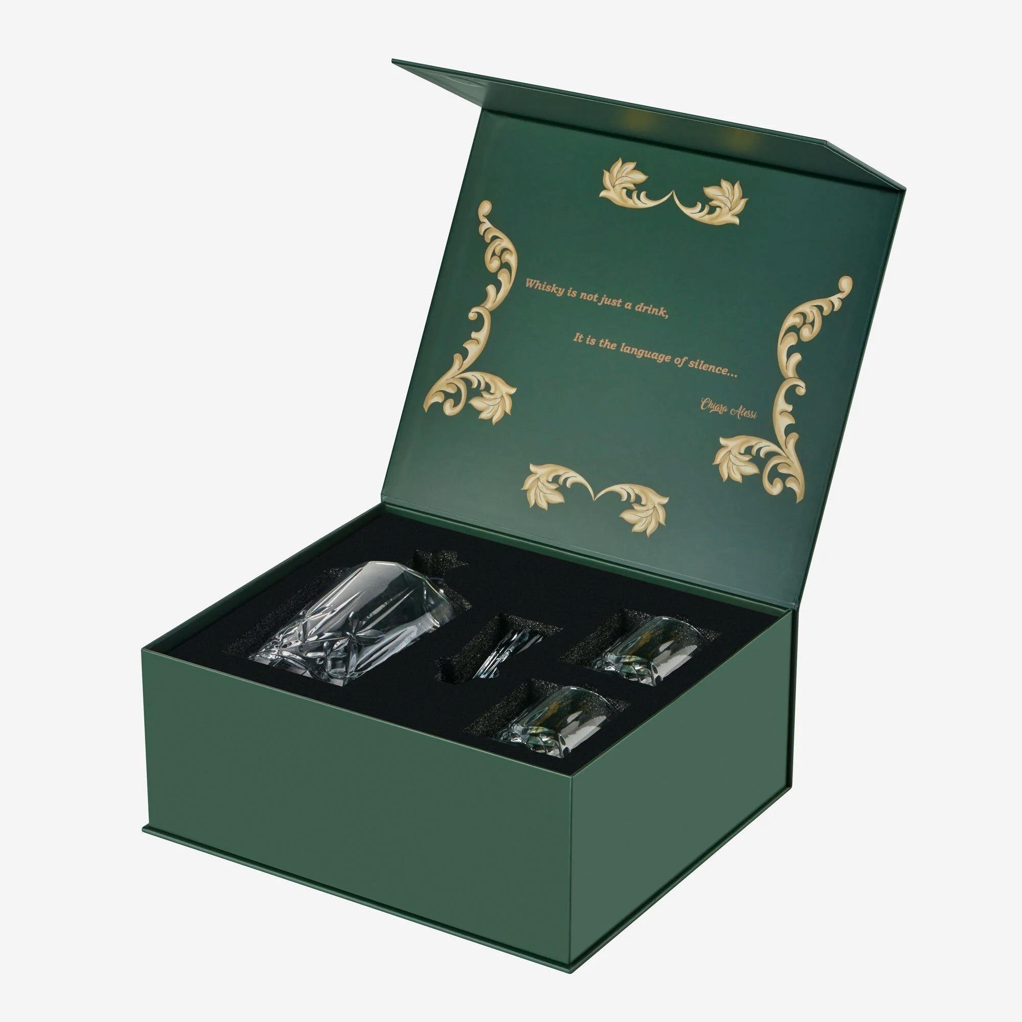 Chiara Alessi Şeffaf Cam Viski Seti The Gentlemen’S Reserve Collection