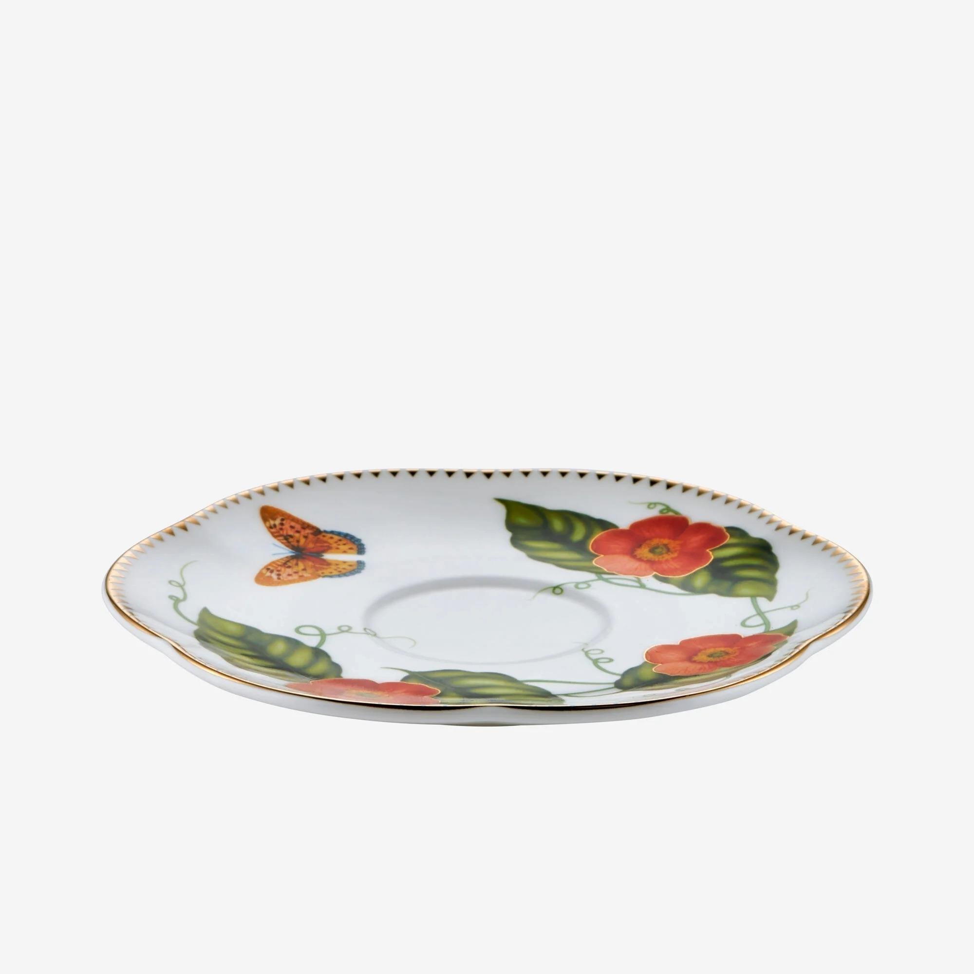 CHİARA ALESSİ Turuncu Porselen Kahve Fincan Seti 80 Ml