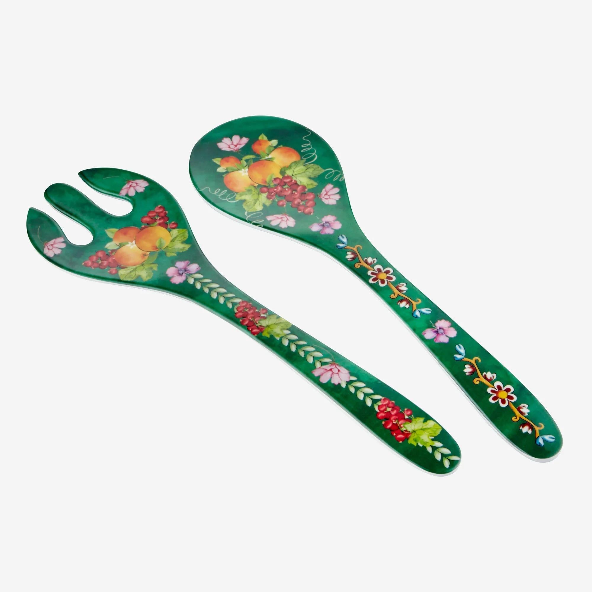 Chiara Alessi Yeşil Melamin Servis Seti 28 Cm Carpe Diem Collectio