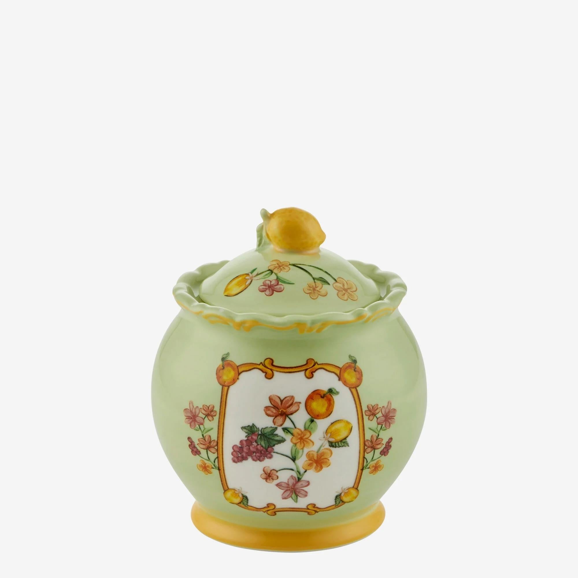 Chiara Alessi Yeşil Seramik Şekerlik 300 Ml