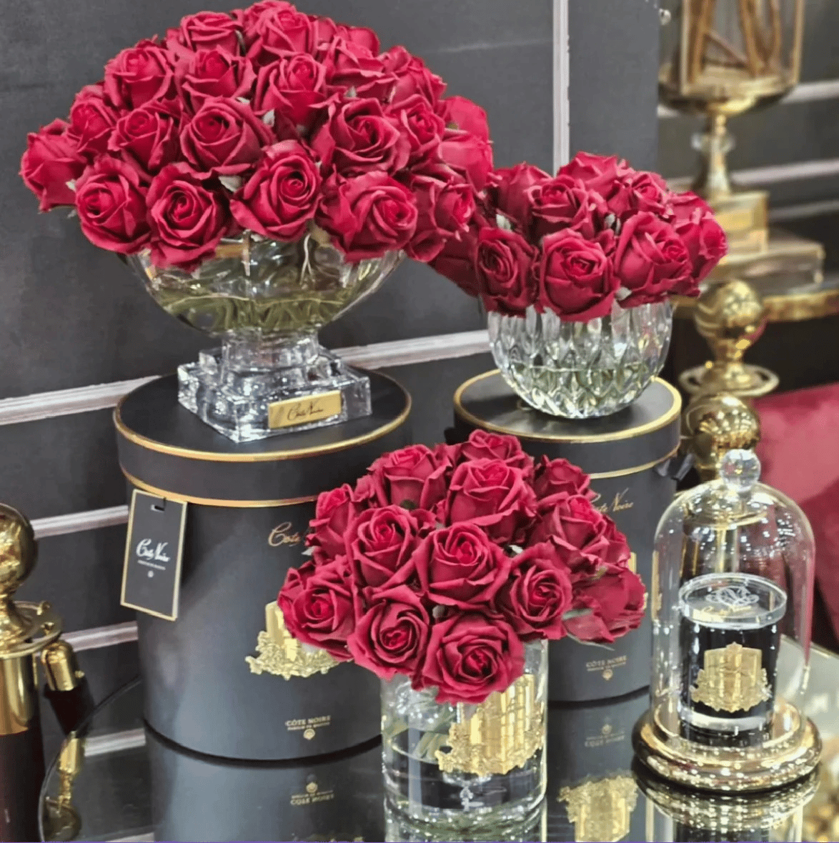 Cote Noire - Luxury Centerpiece 37 Güllü Koku Bordo