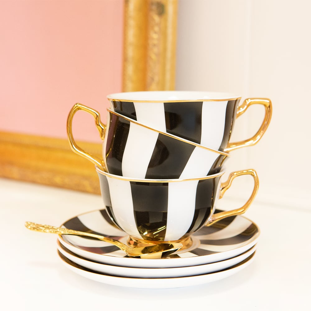 CRİSTİNA RE TEACUP EBONY STRİPES