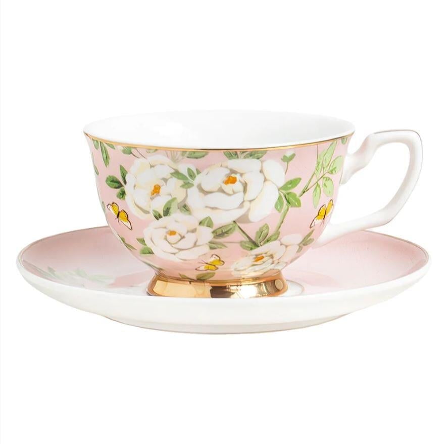 CRİSTİNA RE TEACUP&SAUCER PEONY GARDEN