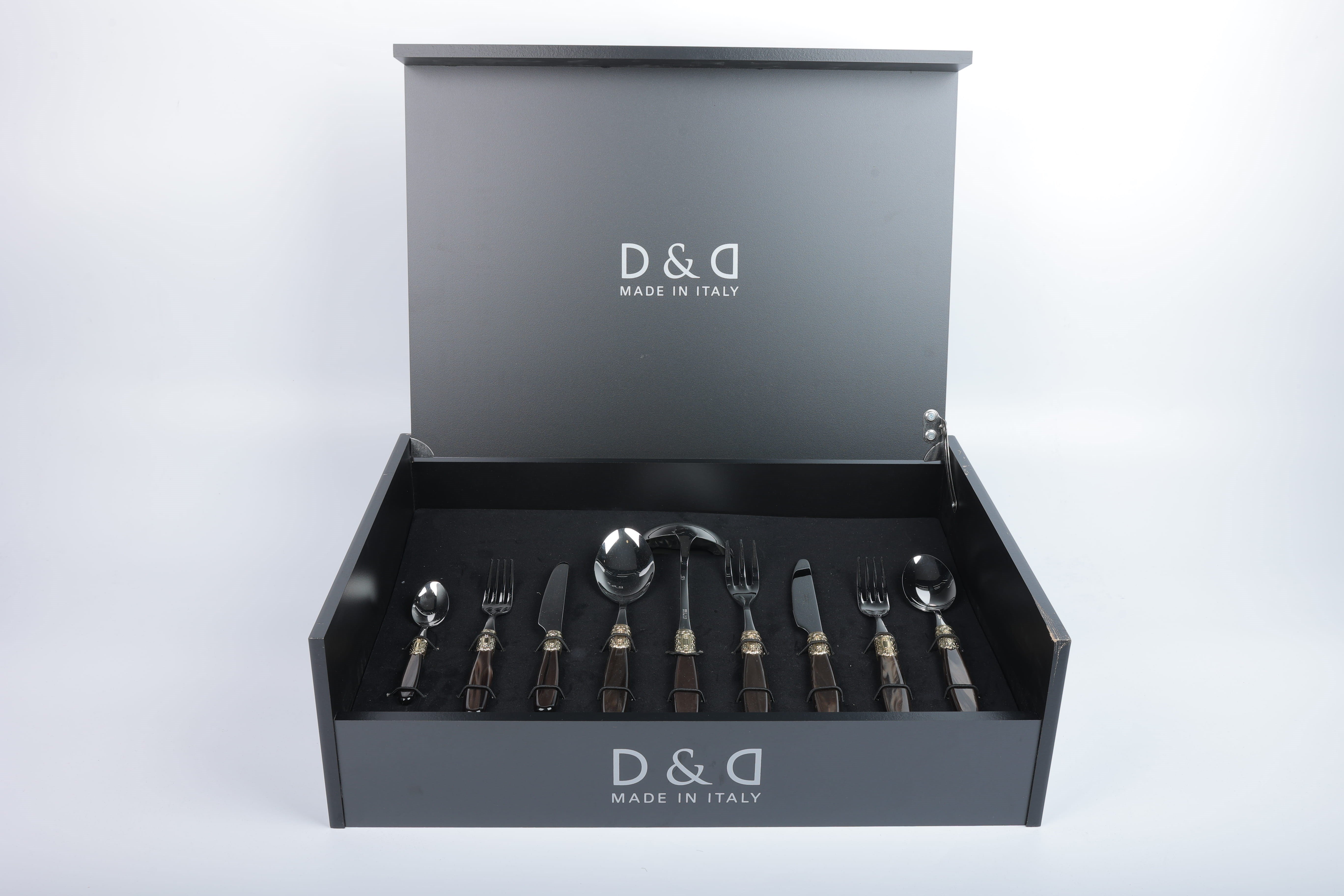 D&d Wood Box 75 Pcs Vıctorıa Shıne Gold+steel Brown Pearl