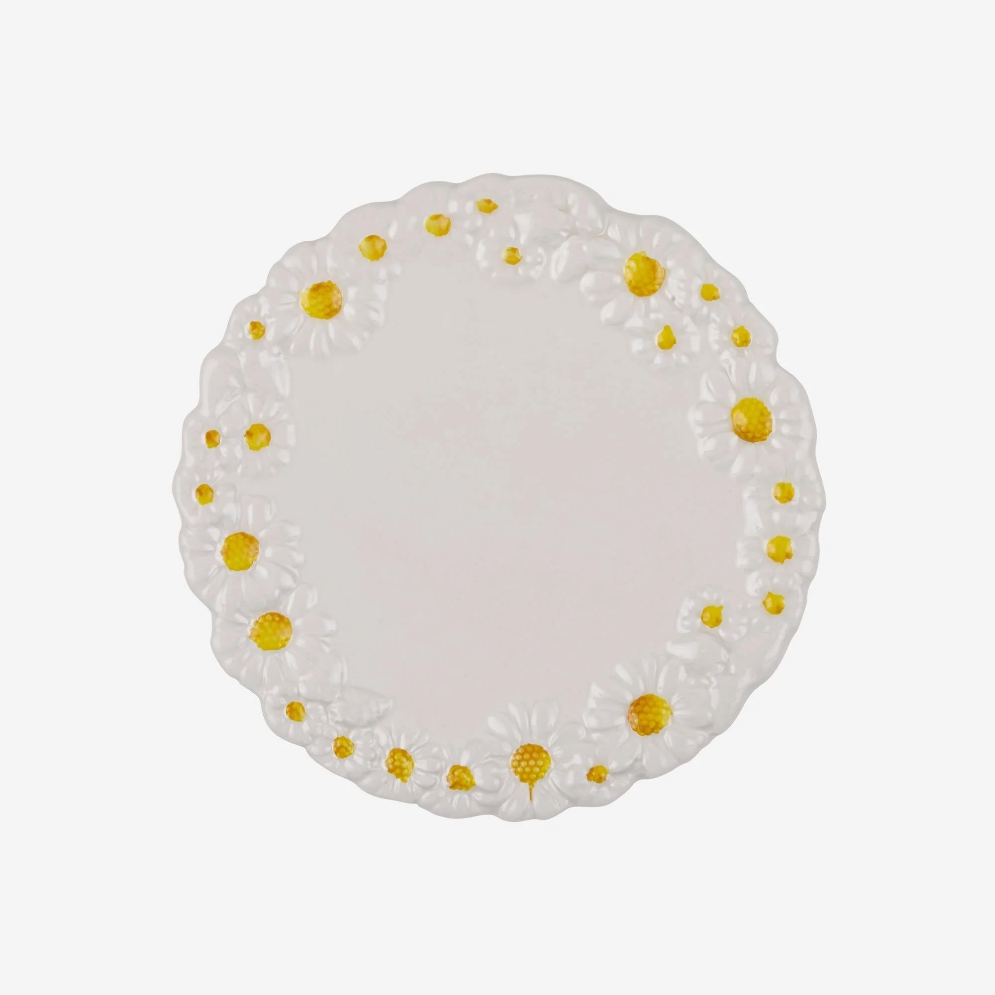 Edelweiss Camomilla Beyaz Servis Tabağı 36X36 Cm