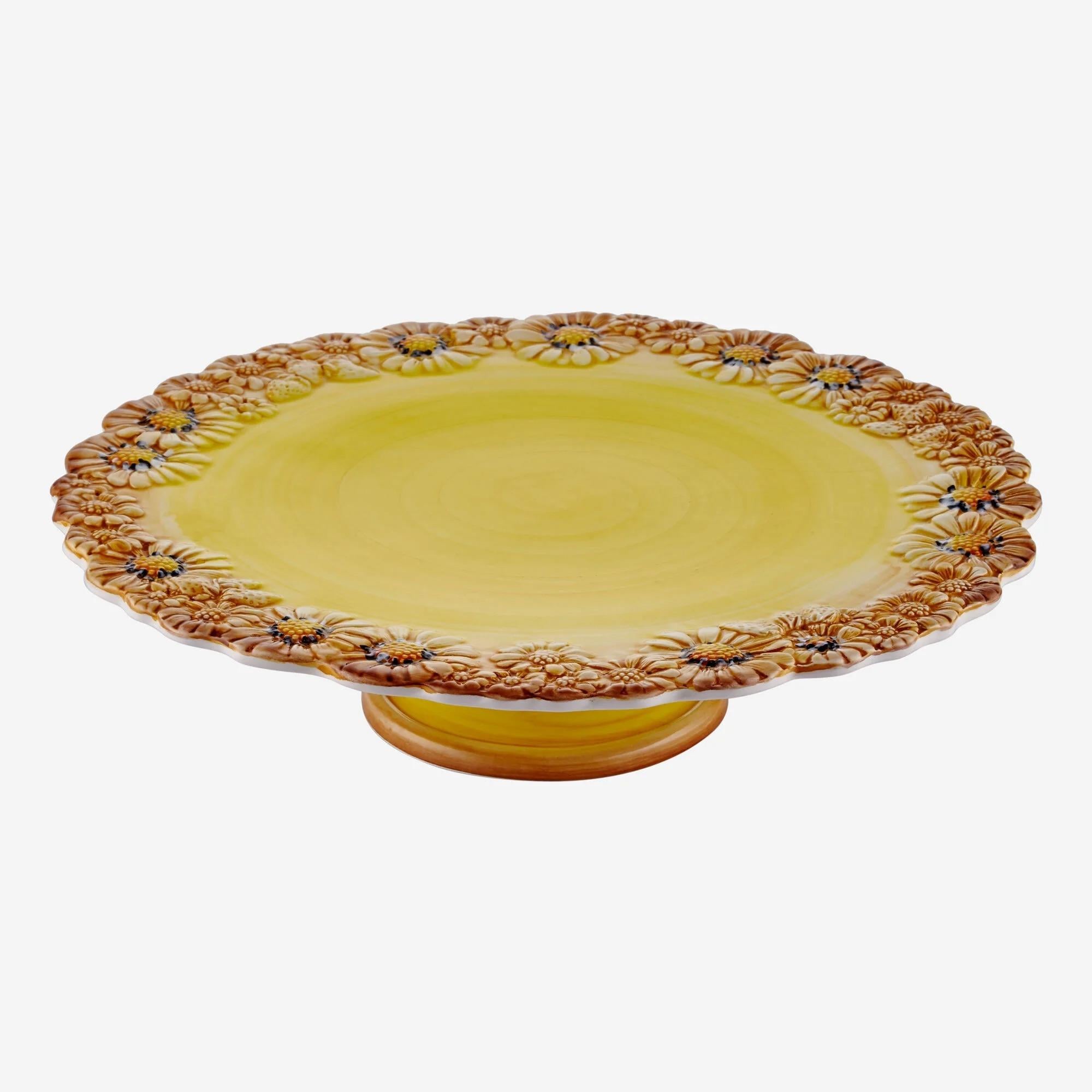 Edelweiss Camomilla Sarı Kek Standı 36X36 Cm