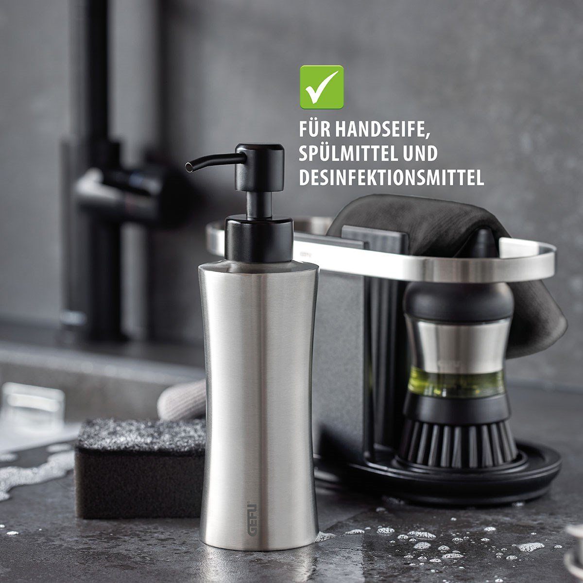 Gefu Swıft Dispenseri 230 Ml Paslanmaz Çelik/plastik