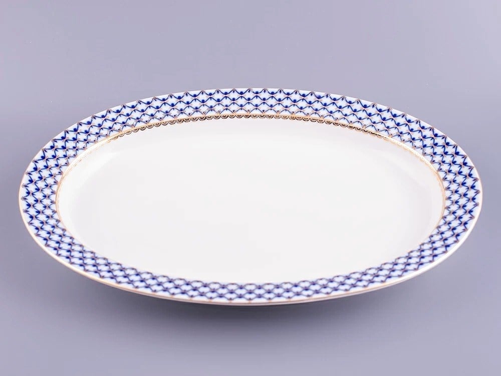 İmperial Balık Tabağı Oval 24 Cm Gençlik Cobalt Net