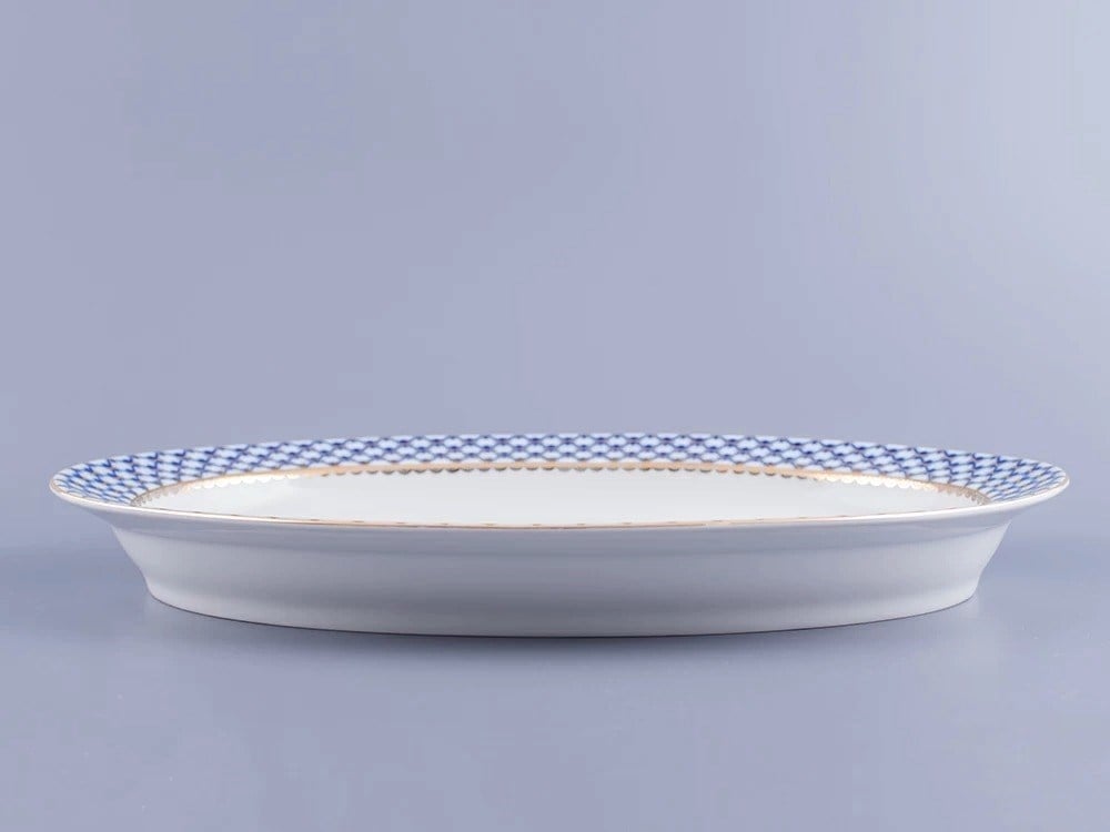 İmperial Balık Tabağı Oval 24 Cm Gençlik Cobalt Net