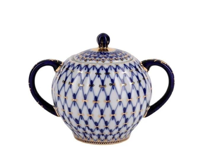 İMPERİAL ÇAY TAKIMI LALE KOBALT AĞ (TATLI)