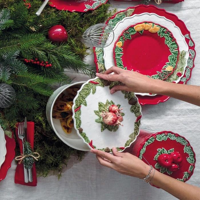 KRS-65019412 BORDALLO PİNHEİRO Christmas Garland Servis Tabağı 29.5cm