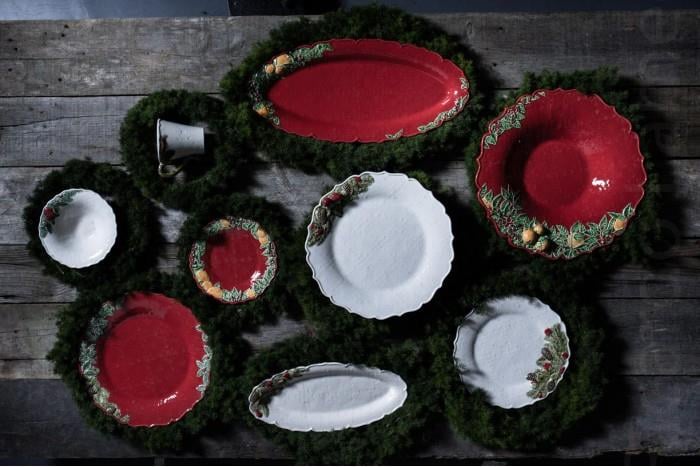 KRS-65020266 BORDALLO PİNHEİRO Christmas Garland Salata Kasesi 34cm