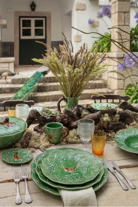 Krs 65020351 Bordalo Woods Geyik Yemek Tabağı