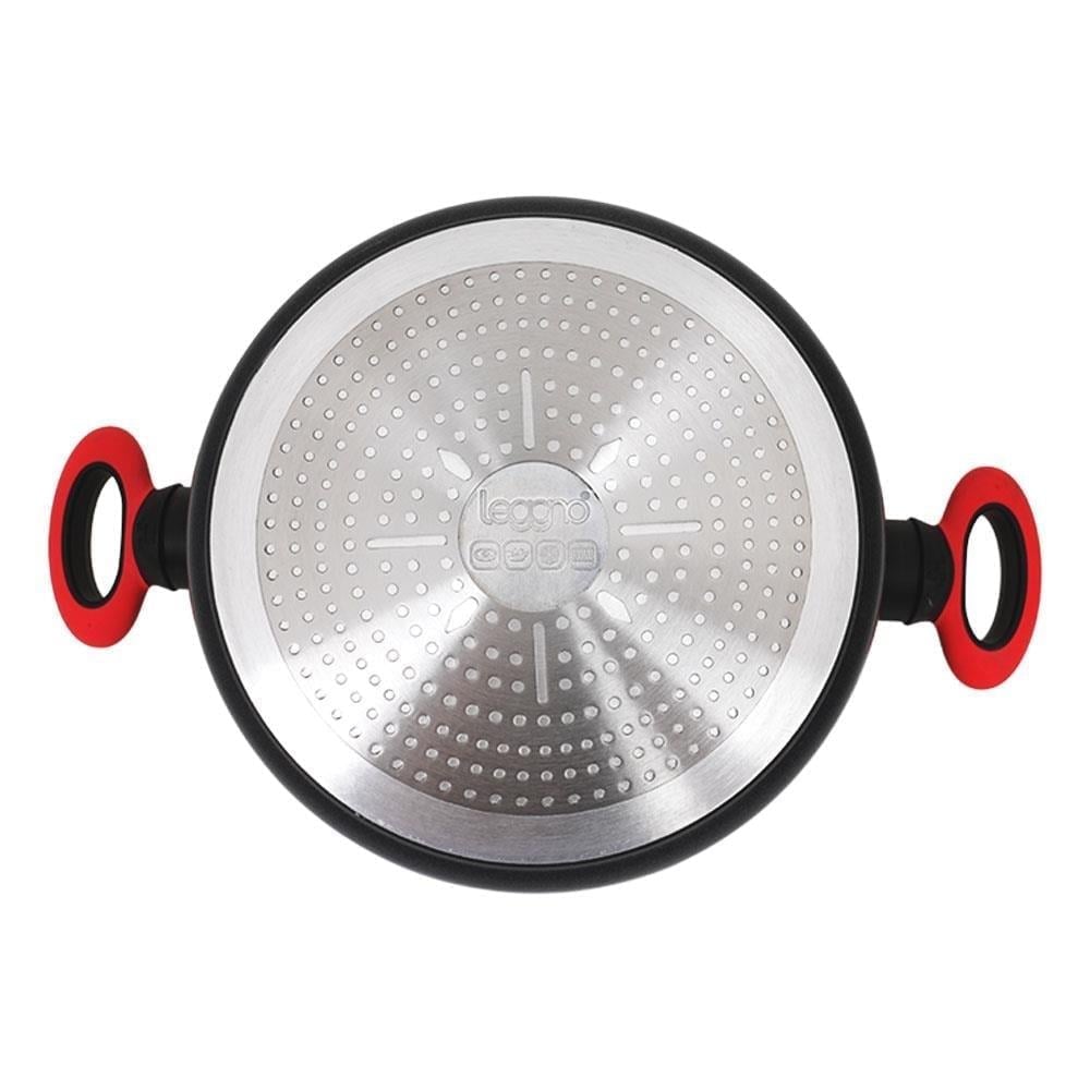 Leggno Colorgy Diamond Pro 24 Cm Derin Tencere Kırmızı