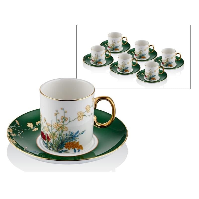 LMD BLOSSOMS 6PCS COFFEE CUPS SET