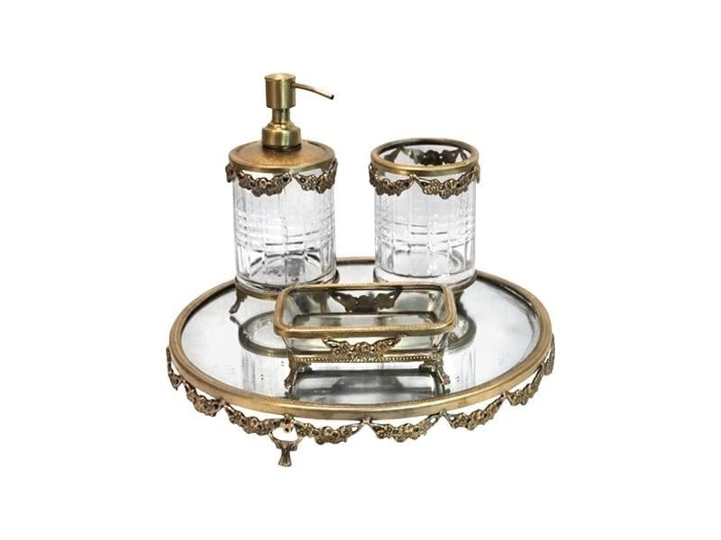 Lmd Bouquet Antıque Brass Banyo Takımı