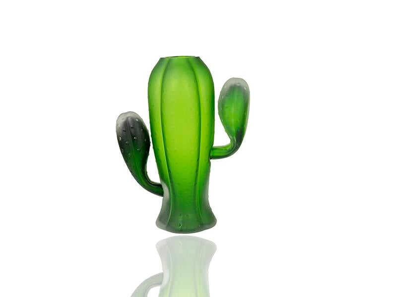 LMD CACTUS KUCUK BOY YESIL CAM VAZO 27X13X34 CM