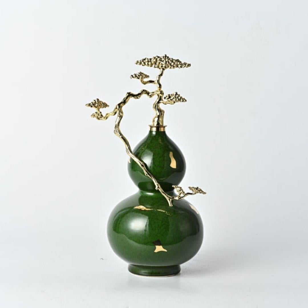 LMD CALABASH GREEN LARGE DECOR 22X15X35CM