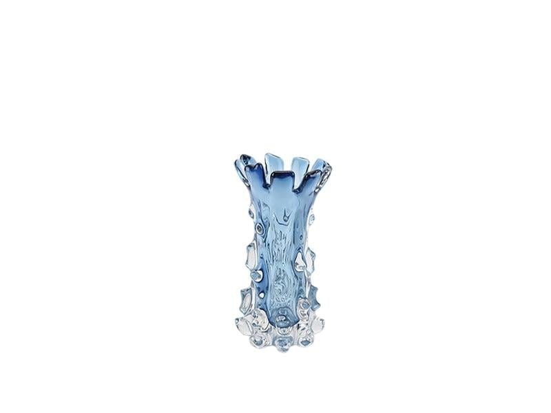LMD CLAMP BLUE VASE 12X12X26 CM