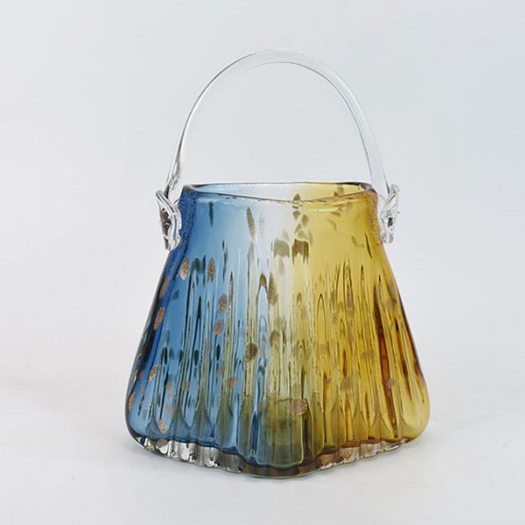 LMD COLORFUL LARGE BAG VASE 23X14X30 CM