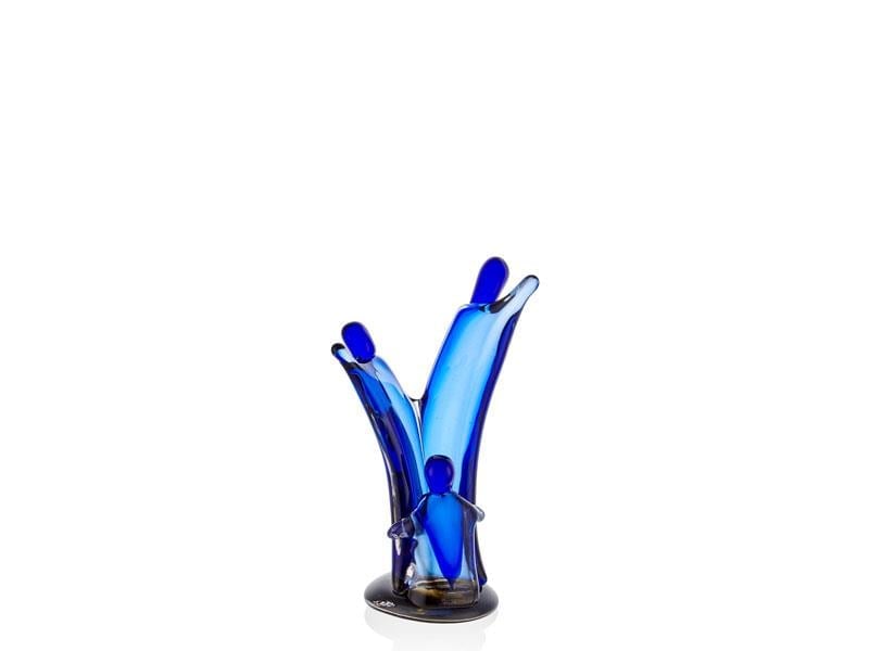 LMD FAMILY BLUE GLASS DECOR 16X7X25 CM