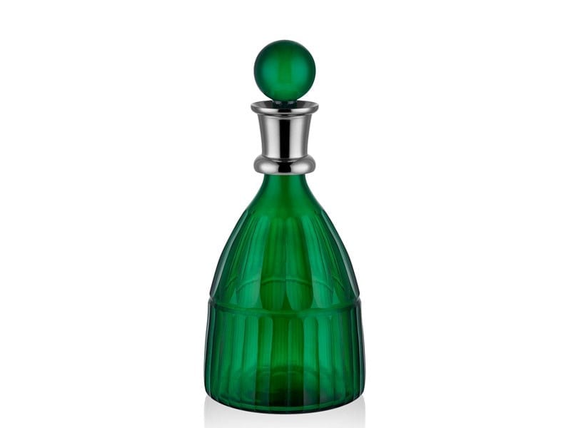 Lmd Fanus Shape Green Color Bottle 12,5x23 Cm
