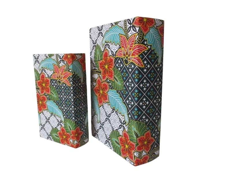 LMD FLOWERS 2LI KITAP KUTU SETI 27X18  21X13CM