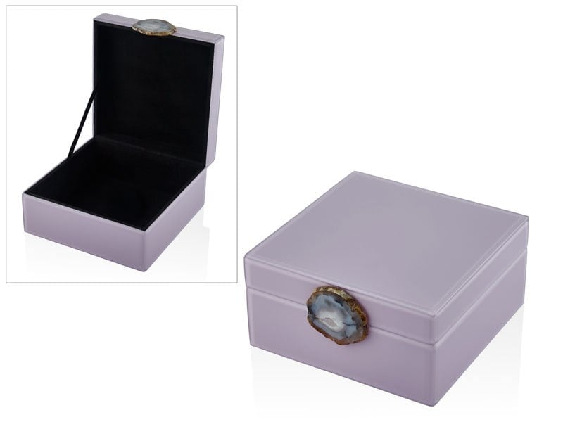 Lmd Lılac Large Square Box 21x21x10 Cm