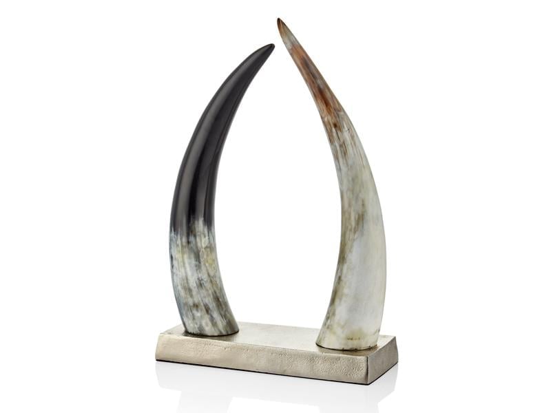 LMD NATURAL HORN 2LI DIKEY BOYNUZ 25X10X36 CM