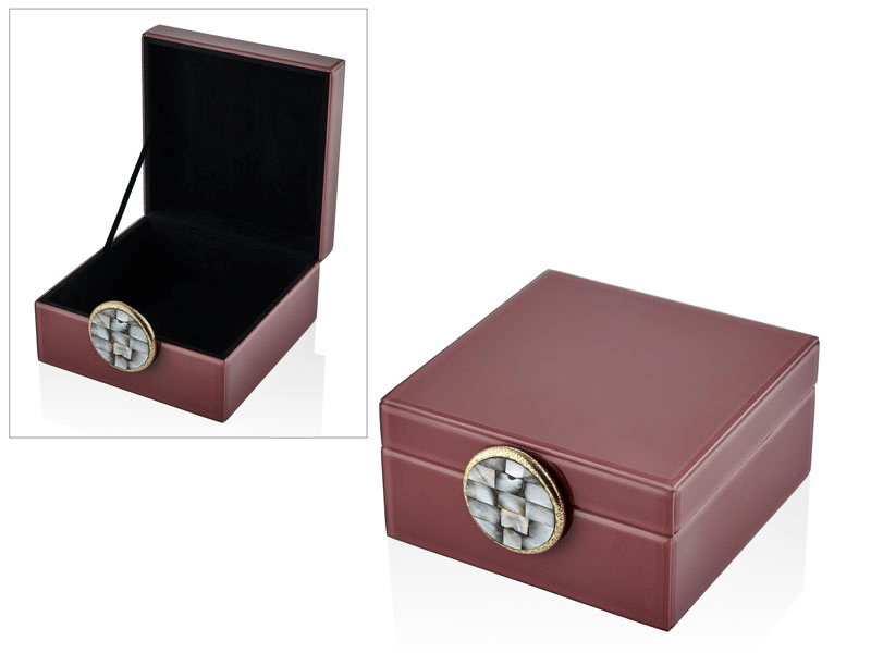 Lmd Old Rose Pınk Large Square Box 21x21x10 Cm