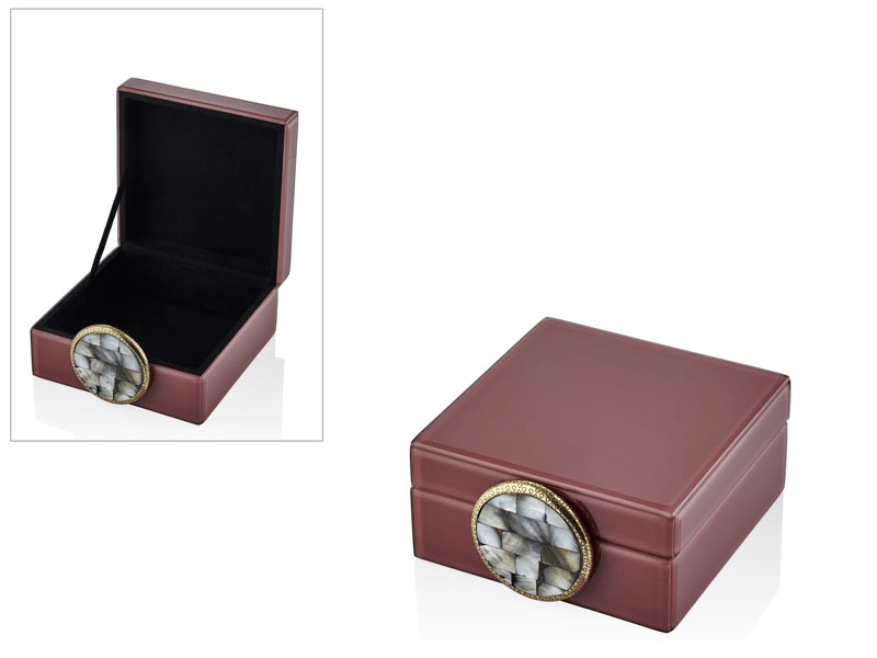 Lmd Old Rose Pınk Small Square Box 16x16x8 Cm
