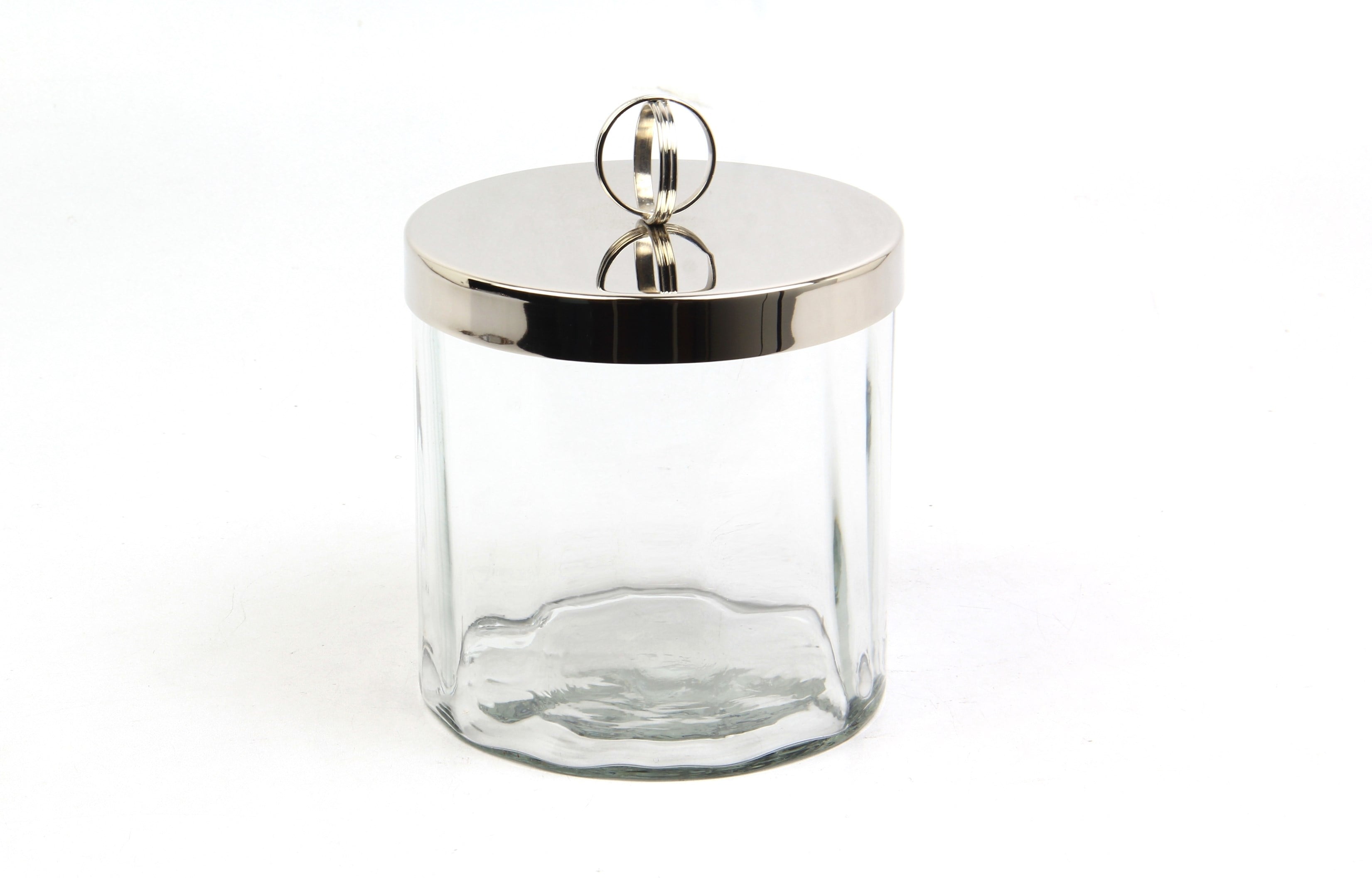 Lmd Optık Cam Kucuk Nıkel Kavanoz 15x15x19,5 Cm