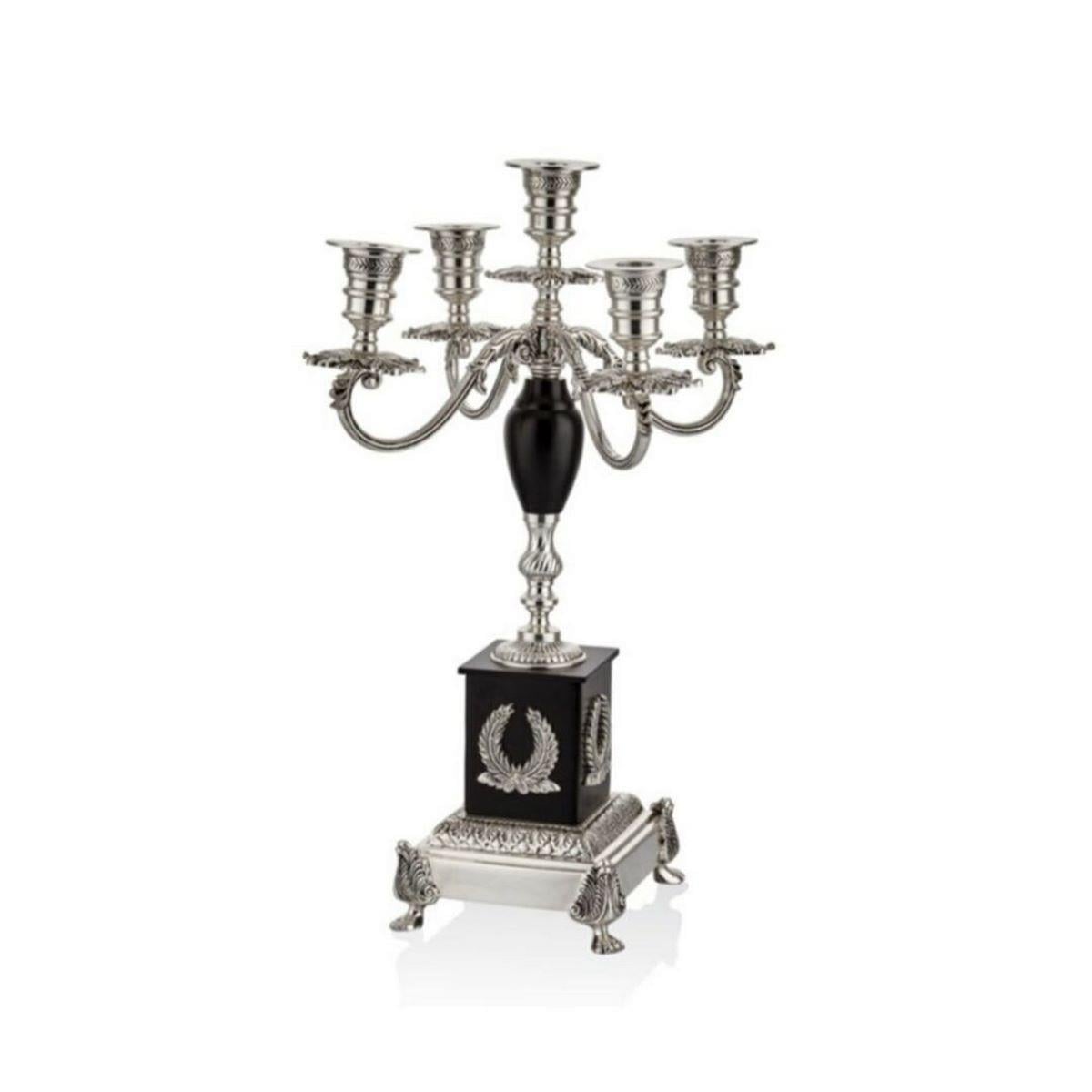 LMD RAMONES 5 KOLLU SILVER SAMDAN 23.5X23.5X49 CM