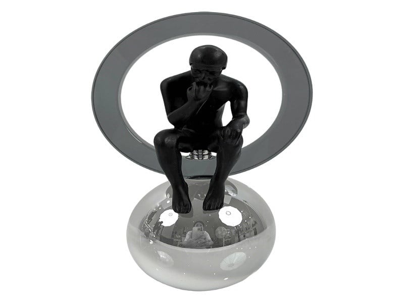 Lmd Thınker Statue In Cırcle 14x10x24 Cm