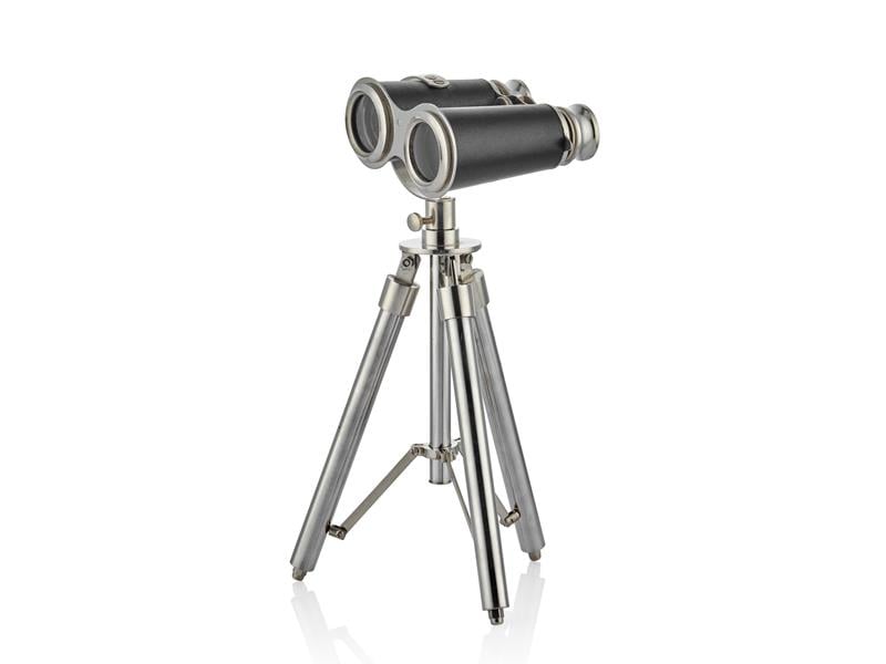 LMD WIEW GÜMÜŞ SİYAH TRIPOD AYAKLI DEKORATİF DÜRBÜN 10X12 , 5X30
